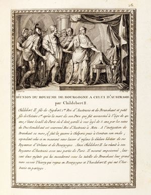 Jacques-Philippe Lebas - Figures de l'histoire de France, représentant, règne par règne, les principaux faits & les traits les plus intéressans de cette histoire, depuis l'établissement de la monarchie jusques & compris le dernier règne
