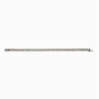 Bracciale in Oro Bianco 18k e Diamanti