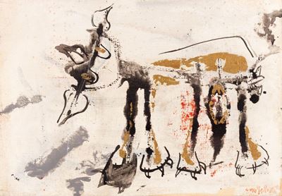Bestia (olio su tela, 1958)