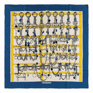Gibiers silk twill scarf