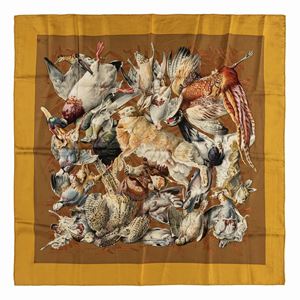 Mors & Filets silk twill scarf