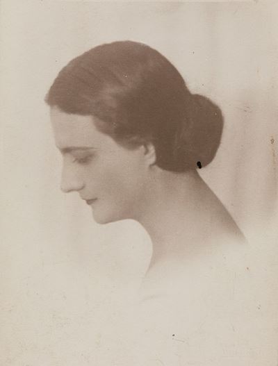 Ritratto di donna, Stampa vintage alla gelatina ai sali d'argento, 1932