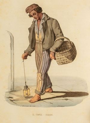 Uses and customs of Naples and outlines described and painted