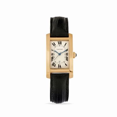 Tank Americaine, orologio in oro 18k con movimento a carica automatica