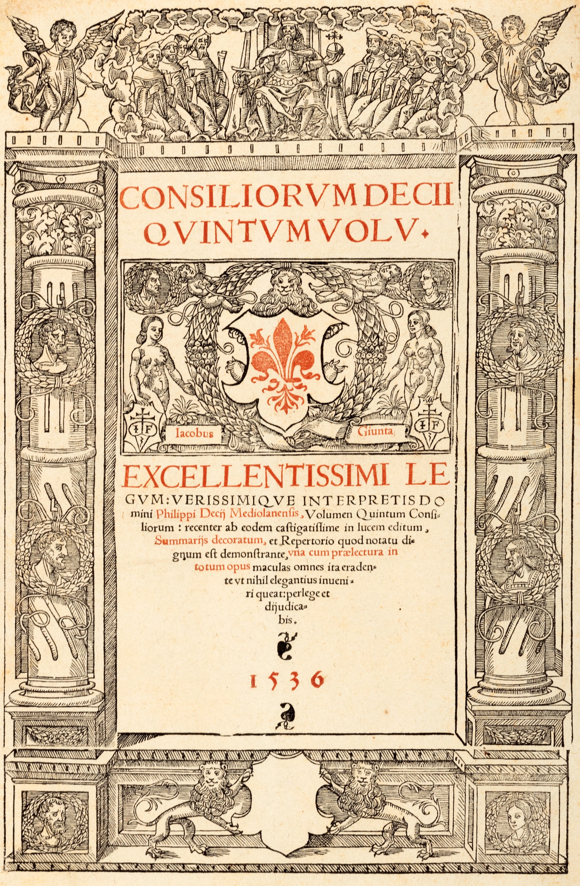 Collezione di 63 frontespizi tipografici, Italia, 1500