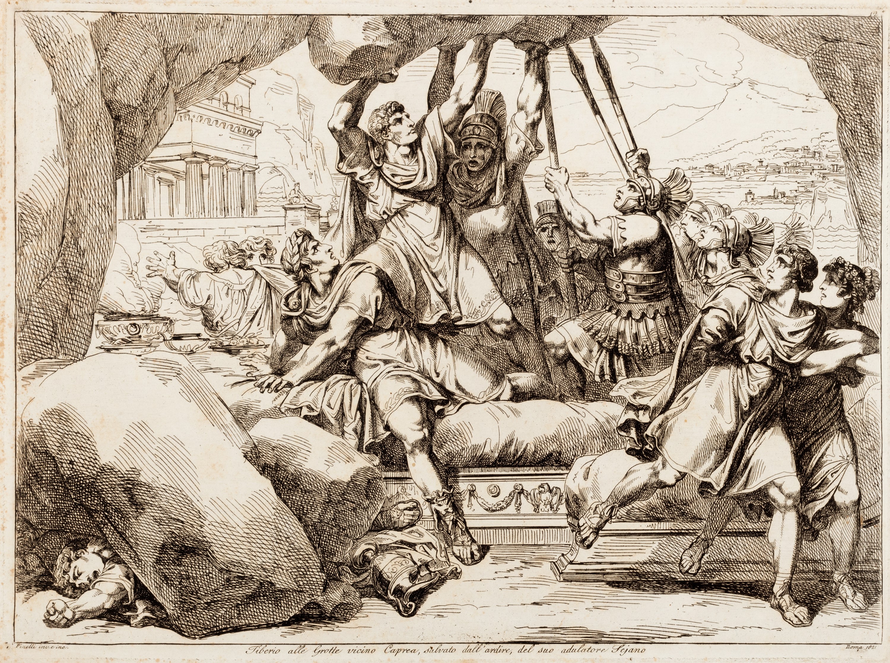 Bartolomeo Pinelli - Istoria degli imperatori romani - Insieme di incisioni su rame