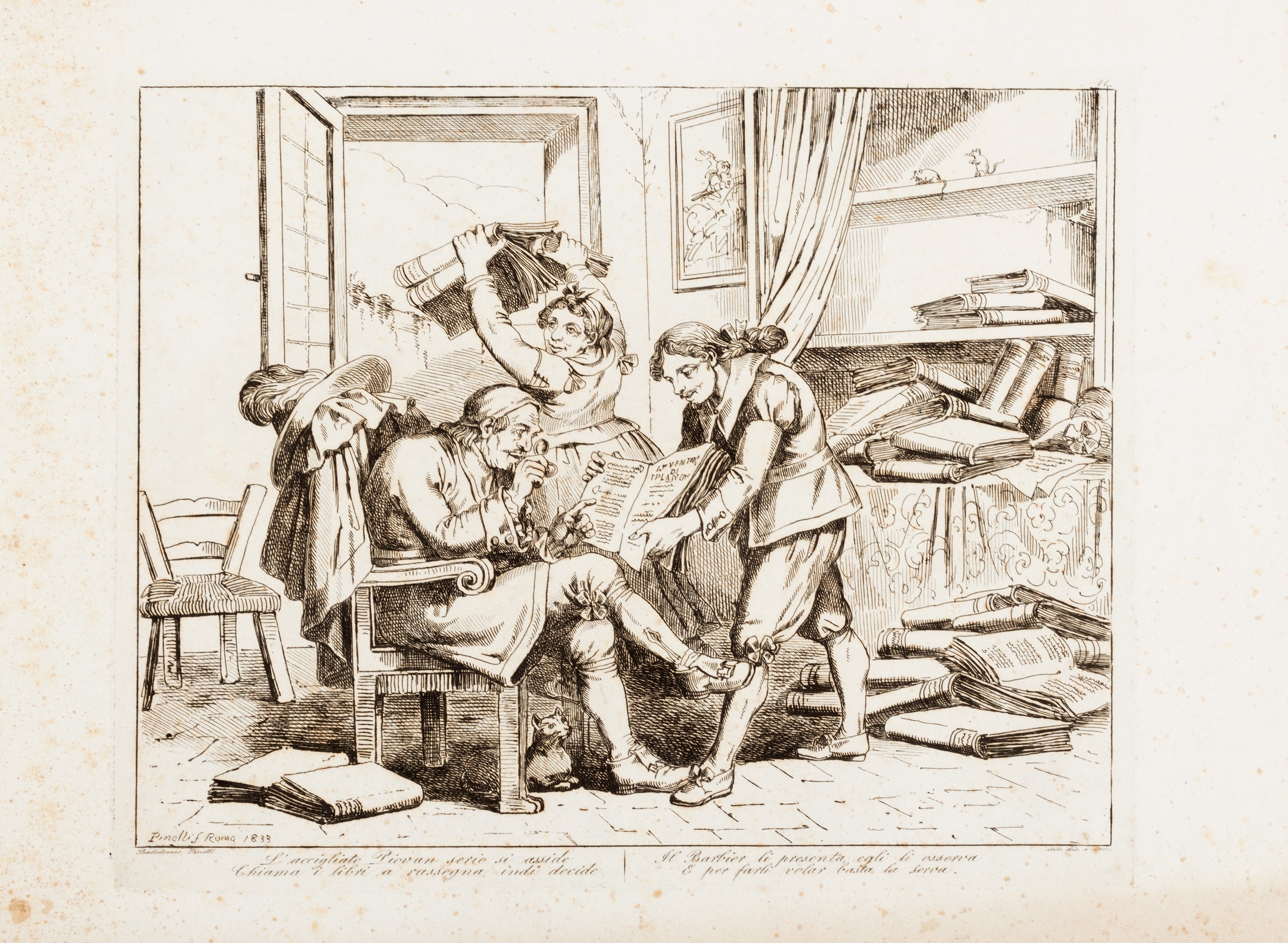 Bartolomeo Pinelli - Istoria degli imperatori romani - Insieme di incisioni su rame