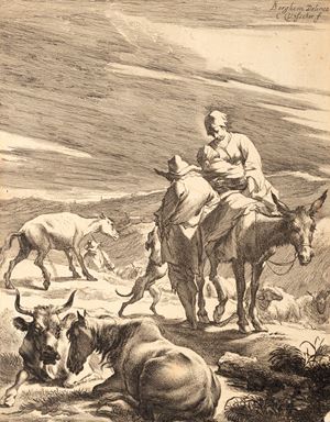 Berchem Nicolaes Pietersz  - Animalia ad vivu delineata, et aqua forti aeri impressa