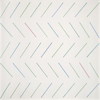 Prato verde, tempera su tela