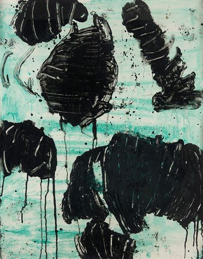 Makana, tecnica mista su carta, 2007