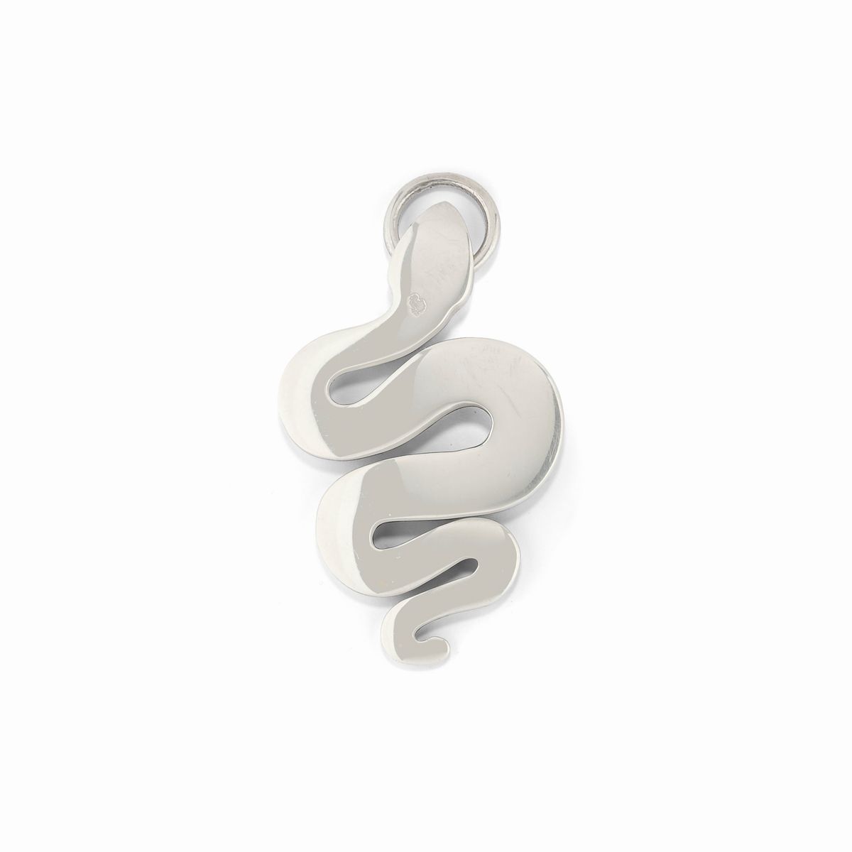 Dodo - Due ciondoli in argento 925, raffiguranti mela e serpente