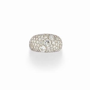  - Anello in oro bianco 18K e diamanti