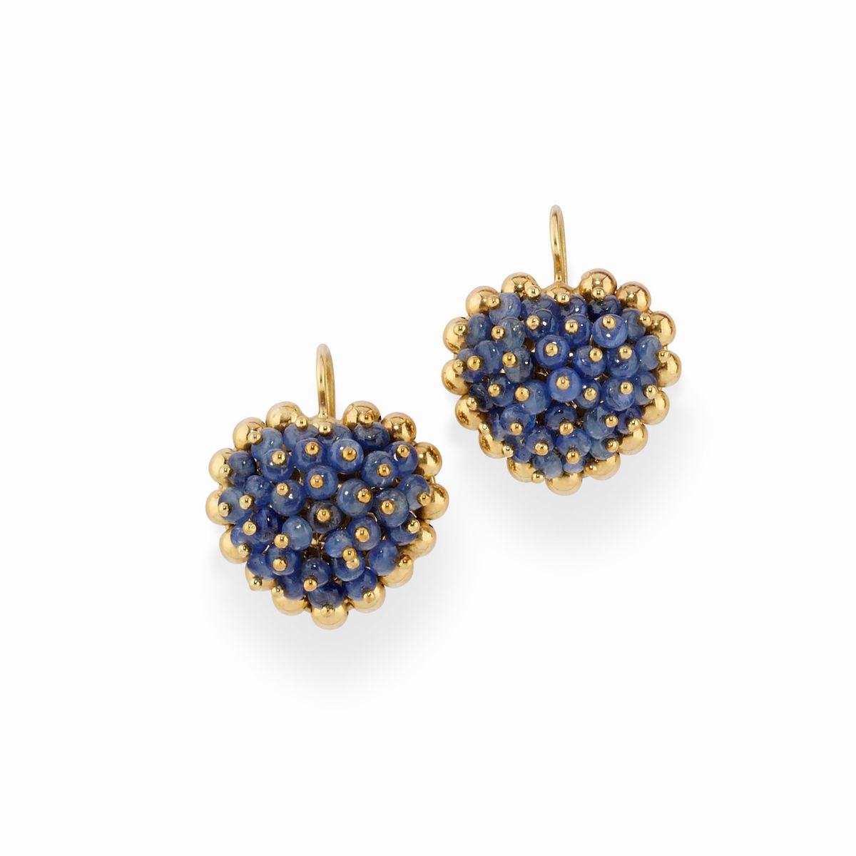 Parure in oro giallo 18K con zaffiri, rubini e smeraldi
