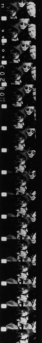 Bob Dylan visits the factory with Andy Warhol