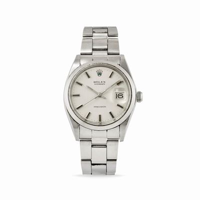 Precision 6694, Cassa rotonda in acciaio con bracciale Oyster, anni '70