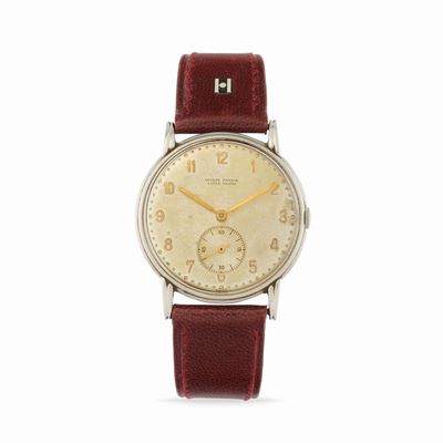 Orologio da tavolo Solotempo, anni '50, cassa rotonda in acciaio