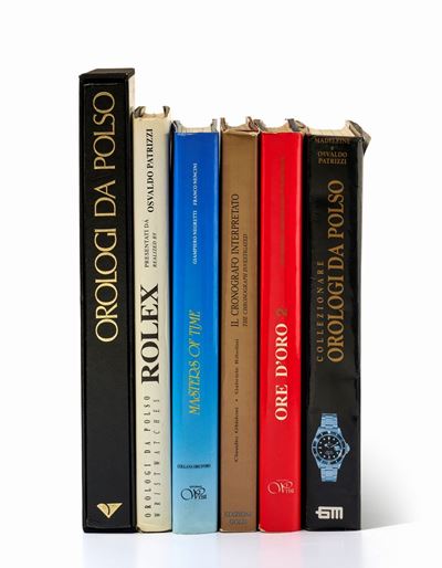Lotto di sei libri sul collezionismo di orologi, vari autori