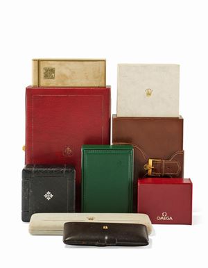 Lot of nine boxes, various brands