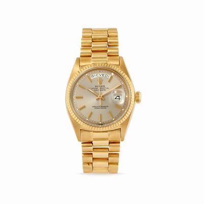 Day Date, orologio automatico con cassa in oro 18k, anni '70