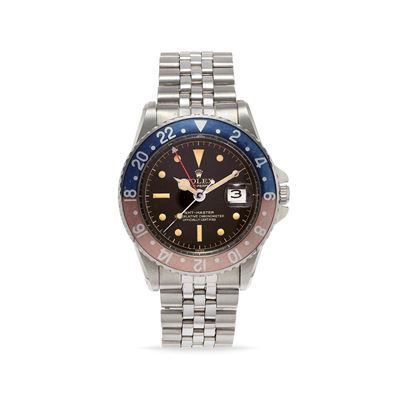 GMT Master 1675, orologio da polso in acciaio, anni '60