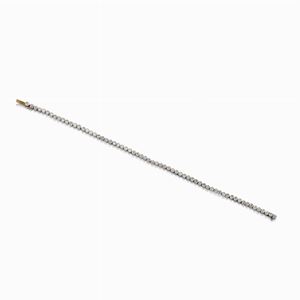 Bracciale tennis in platino e diamanti