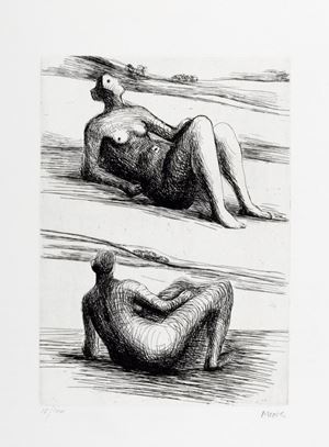 Moore Henry - Two reclining figures