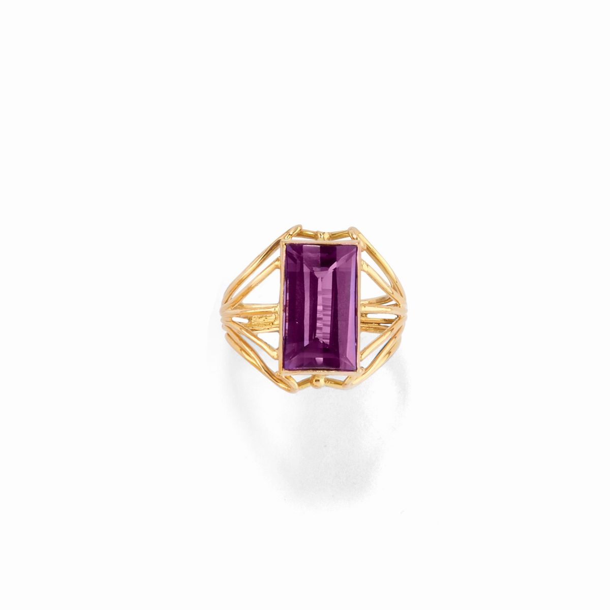 Set di Otto Anelli in Oro Giallo 18K con Pietre Colorate e Perle