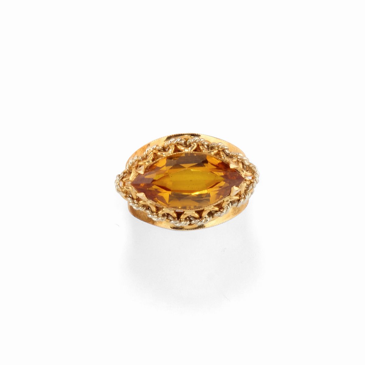 Set di Otto Anelli in Oro Giallo 18K con Pietre Colorate e Perle