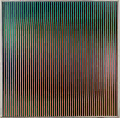 Physicromie n. 2305, serigrafia su alluminio con inserti in plastica