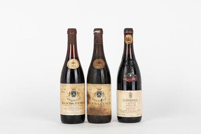 Monsecco, Barbaresco 1974 e Bersano, Barbaresco 1975 - Confezione di 3 bottiglie