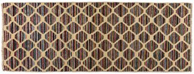 Tappeto nodo Moroccan, annodatura in lana su trama in cotone, Khyber Pakhtunkhwa, Pakistan setten...