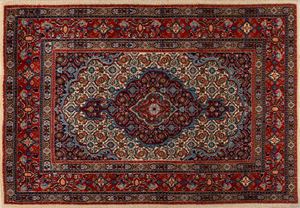 Tappeto Moud, regione del Khorasan, Persia orientale, seconda metà del secolo XX
