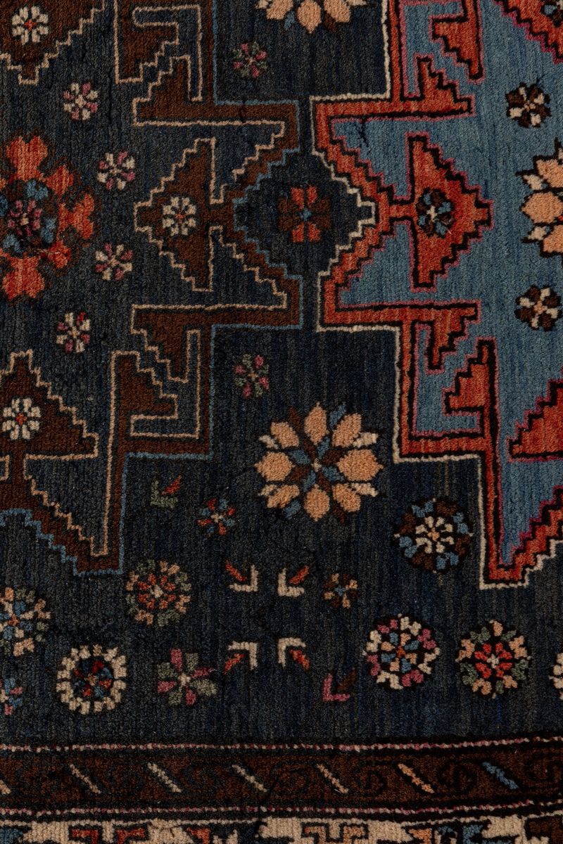 Tappeto Derbendt, Lana su lana, cm 166 x 122, fine XIX secolo