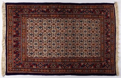 Tappeto Moud, Khorasan, Persia orientale, lana su cotone, seconda metà del XX secolo