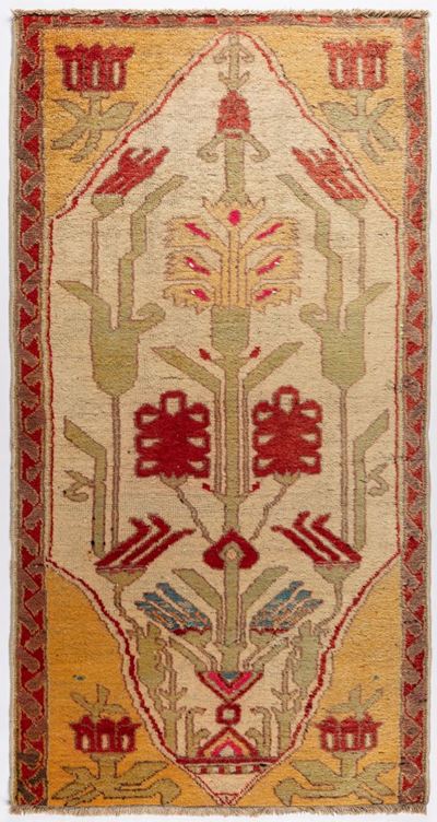 Tappeto Gunej, regione di Golestan, Persia orientale, lana su cotone, annodatura doppia