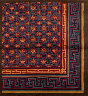  - Tappeto Tibet, regione di Kathmandu, Nepal centrale, seconda metà del secolo XX