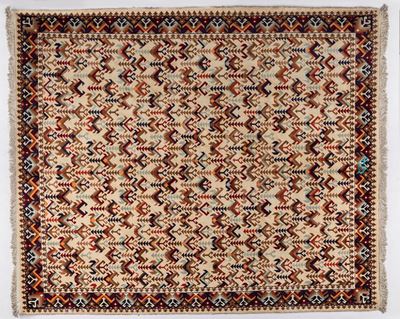 Tappeto persiano, regione di Teheran, Persia settentrionale, lana su cotone, 210 x 200 cm, second...