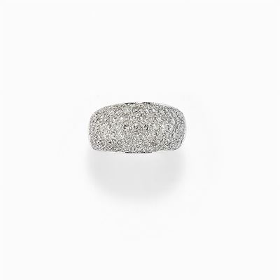 Anello in Oro Bianco 18k e Diamanti