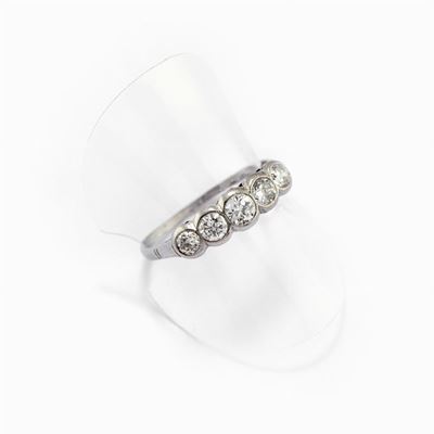 Anello in Platino e Diamanti