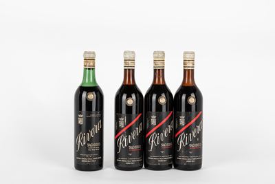 Rivera, Castel del Monte Rosso (4 bottiglie: 1 bt 1959 e 3 bts 1960 Stravecchio)