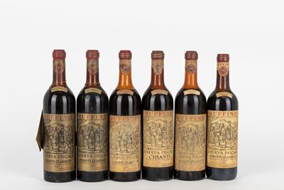 Ruffino Chianti Riserva Ducale, 1964-1969, 6 bottiglie