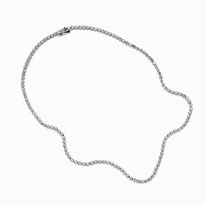 Collana in oro bianco 18k e diamanti