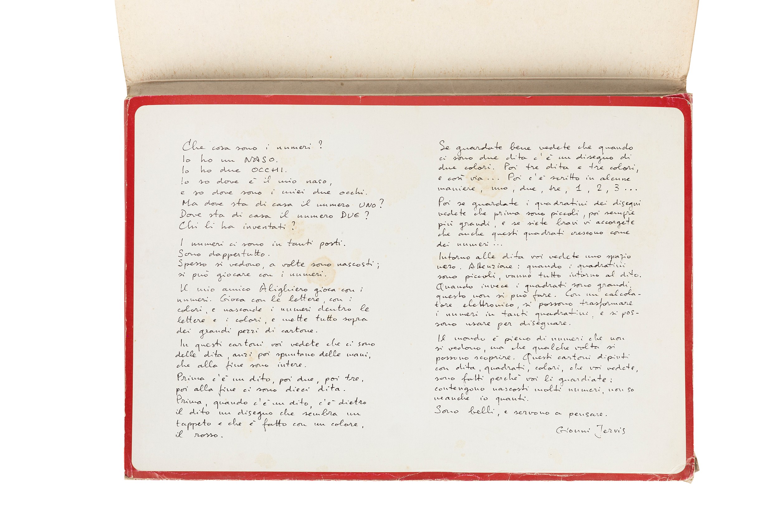 Alighiero Boetti - Da uno a dieci - Cartella contenente 10 + 10 stampe offset