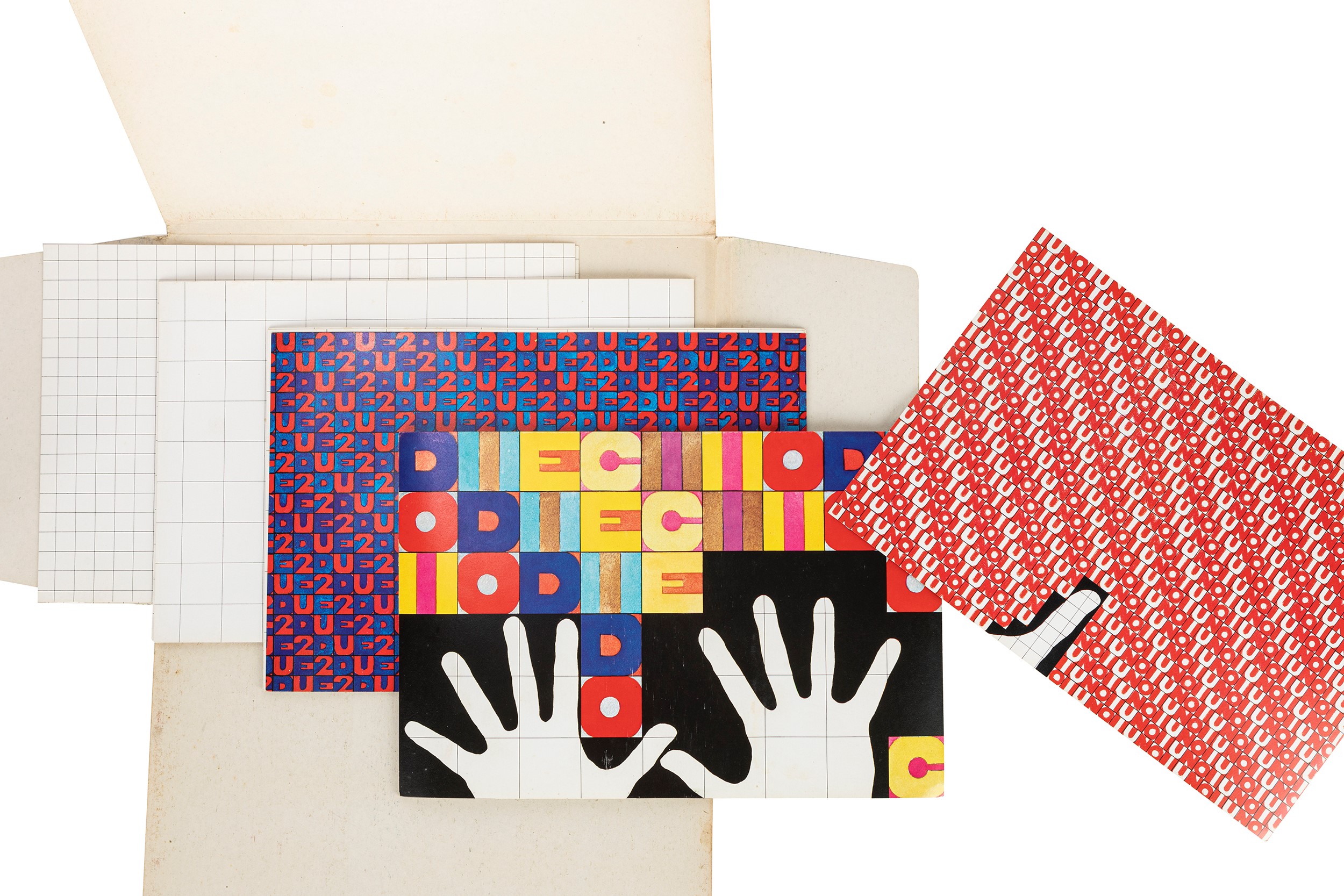 Alighiero Boetti - Da uno a dieci - Cartella contenente 10 + 10 stampe offset