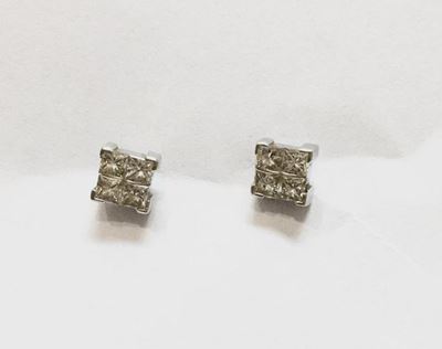 Orecchini in Oro Bianco 18k e Diamanti