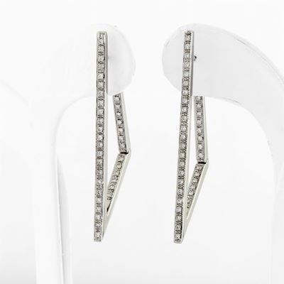Orecchini in Oro Bianco 18k e Diamanti