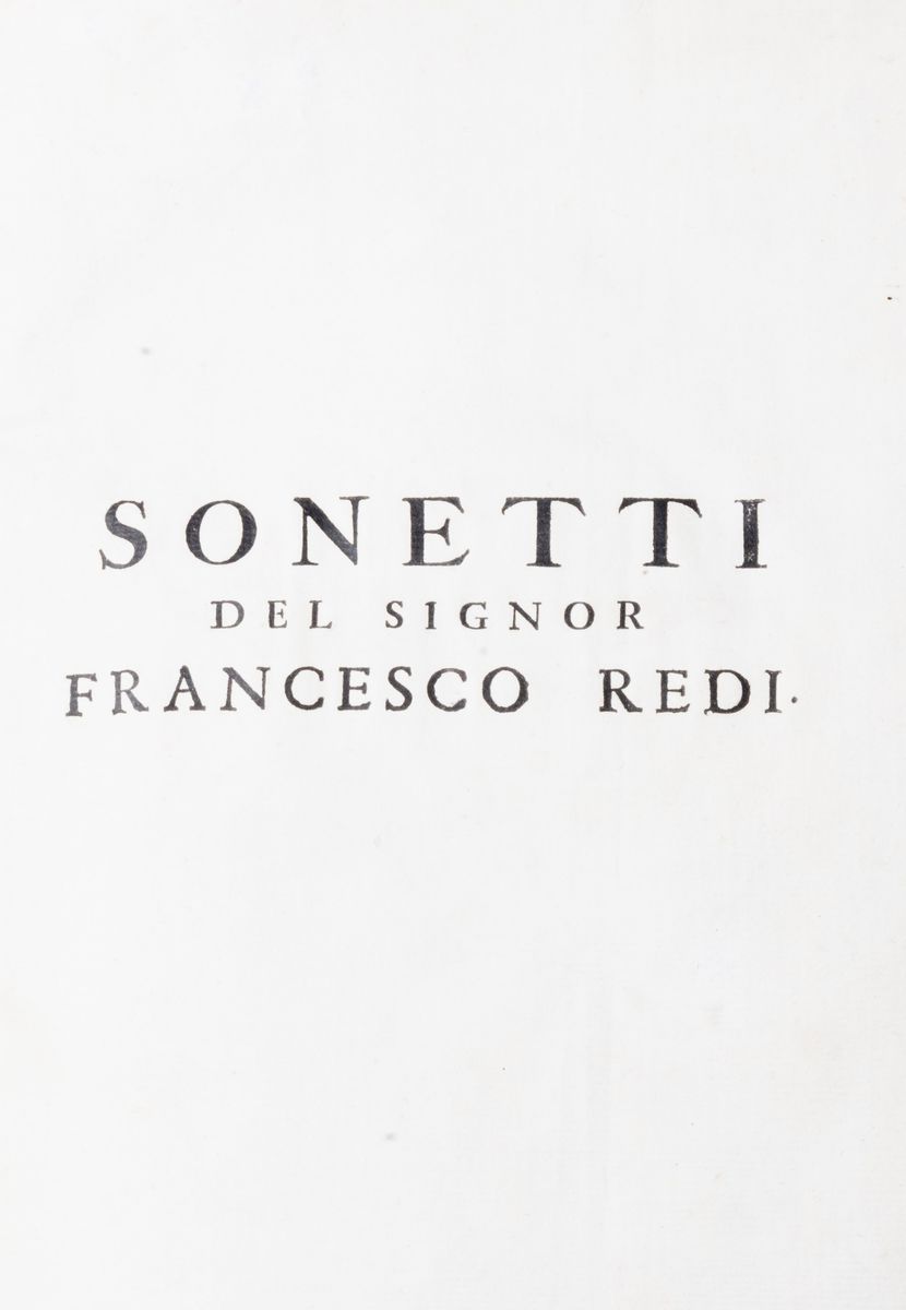 Francesco Redi - Sonetti