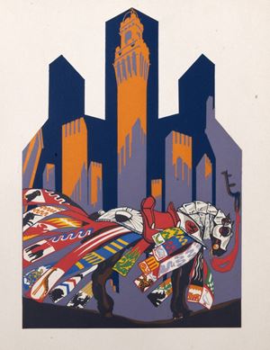Libro d'artista - Siena - Cambellotti, Duilio - Musciatelli, Piero - Il Palio di Siena