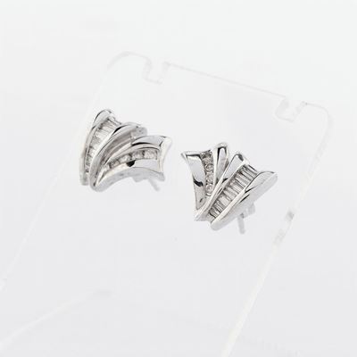 Orecchini in Oro Bianco 18k e Diamanti