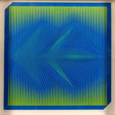 Composizione Verde e Blu